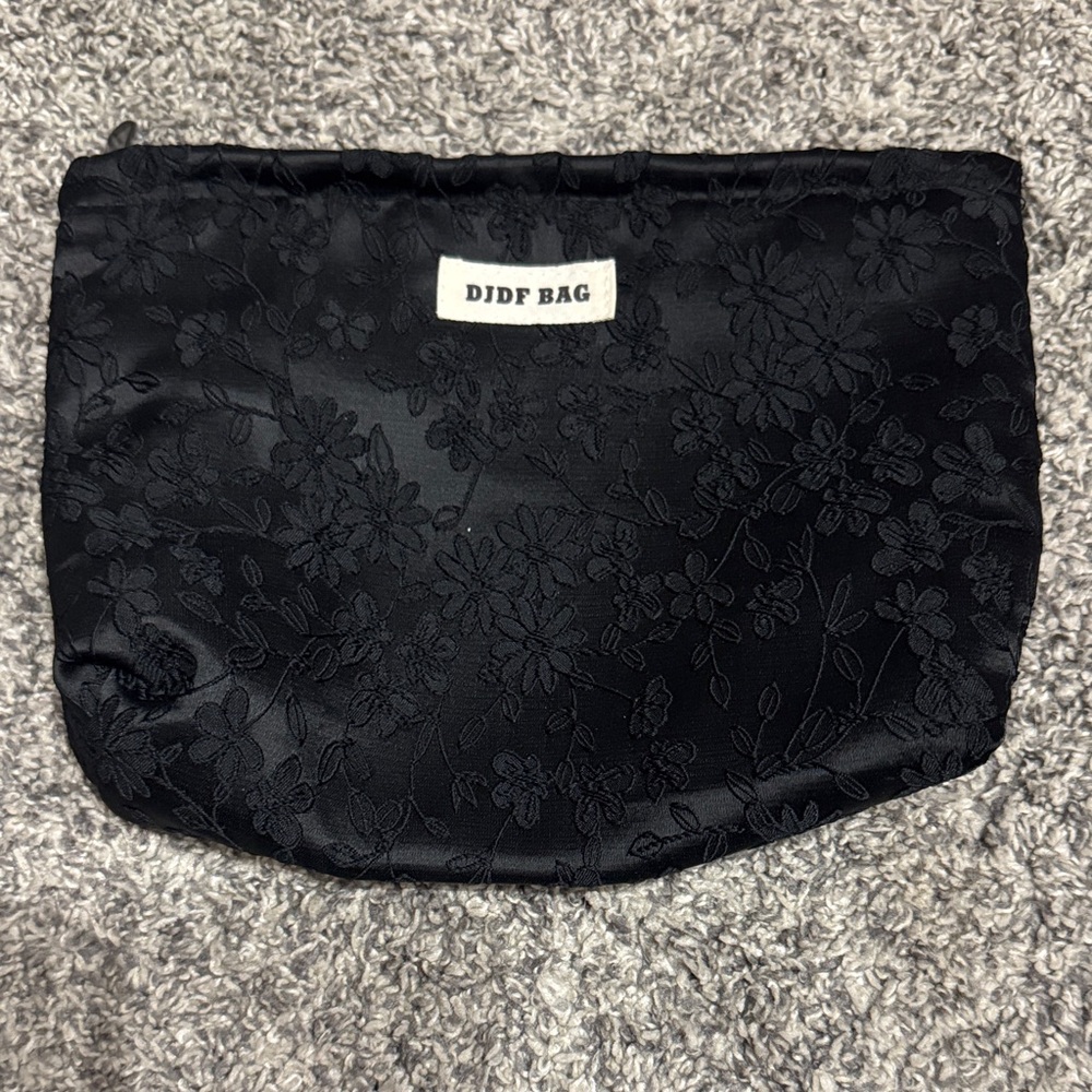 Black floral bag